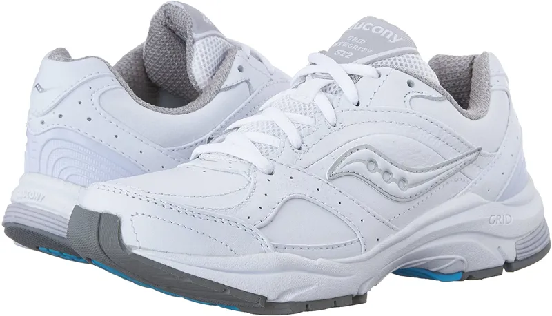 Saucony Women's Integrity ST 2 White/Silver UK 4.5-2